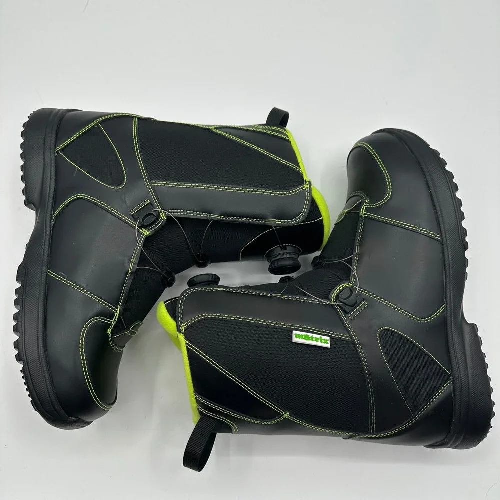 Whitewoods Matrix 880 Snowboard Boots Mens 13 Black‎ Neon MOZ Dial Thinsulate